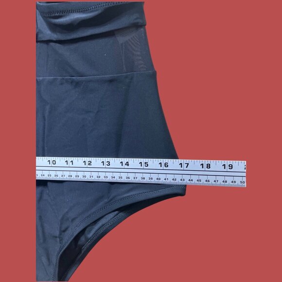 CUPSHE - Women's High Coverage One Piece Swimsuit - Black - OX - Picture 5 of 12